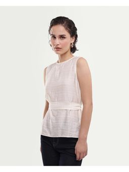 RAREISM - Solid Off White Women Top