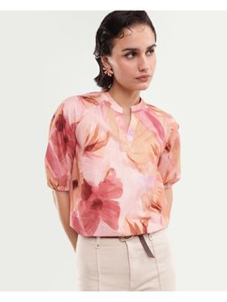 RAREISM - Floral Blush Pink Women Top