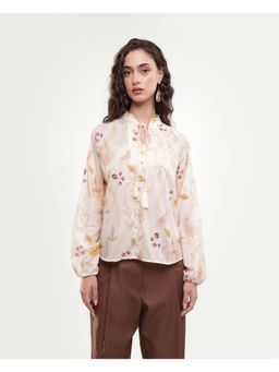 RAREISM - Floral Off White Women Top
