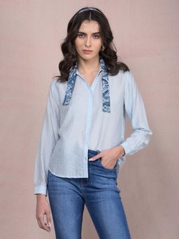 CRIMSOUNE CLUB - Women Blue Shirt
