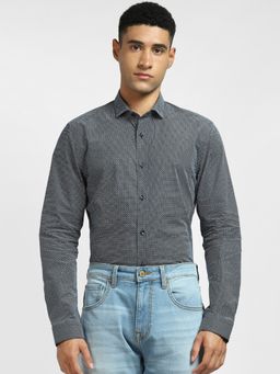 Jack & Jones - Men Printed Black Shirt