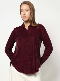 GAP - Women's Loose Spread Collar Shirt