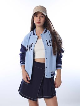 ONLY - Women's Regular Fit Blue Jacket