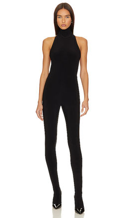 Norma Kamali - X Revolve Halter Turtle Catsuit With Footsie