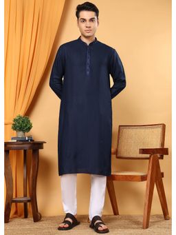TATTVA - Men Woven Design Threadwork Kurta and Pyjama (Set of 2)