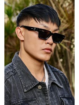 RESIST EYEWEAR - Unisex Uv Protected Black Lens Phantos Sunglasses (50)