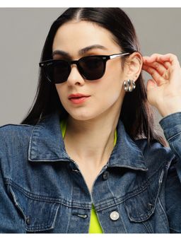 RESIST EYEWEAR - Unisex Uv Protected Black Lens Phantos Sunglasses (47)