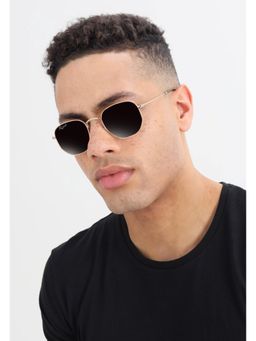 RESIST EYEWEAR - Unisex Uv Protected Black Lens Rhombus Sunglasses (51)