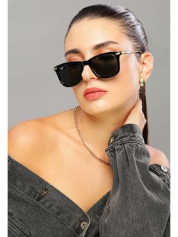 RESIST EYEWEAR - Unisex Uv Protected Black Lens Phantos Sunglasses (50)