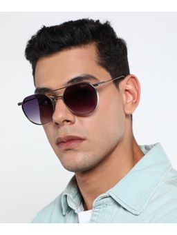 RESIST EYEWEAR - Unisex Uv Protected Black Lens Round Sunglasses (56)