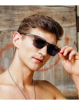 RESIST EYEWEAR - Unisex Uv Protected Black Lens Phantos Sunglasses (55)