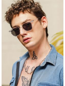 RESIST EYEWEAR - Unisex Uv Protected Black Lens Phantos Sunglasses (50)