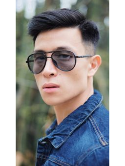 RESIST EYEWEAR - Unisex Uv Protected Clear Lens Aviator Sunglasses (56)