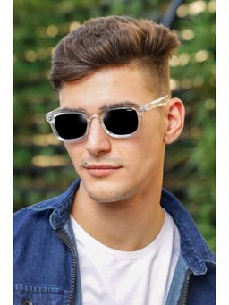 RESIST EYEWEAR - Unisex Uv Protected Black Lens Phantos Sunglasses (55)