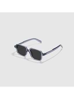 SAM AND MARSHALL - Unisex Vanta 400Uv Protection Black Lens Rectangle Sunglasses
