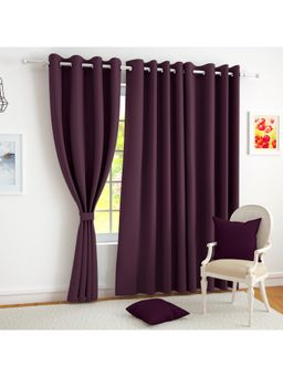 Story@Home - Blackout 300 GSM Polyester Curtain (Purple)