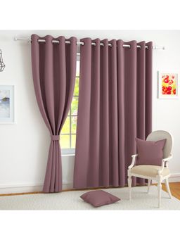 Story@Home - Blackout 300 GSM Polyester Curtain (Burgundy)
