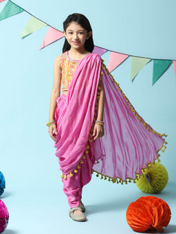 Biba - Pink Cotton Straight 2 Piece (Set of 2)