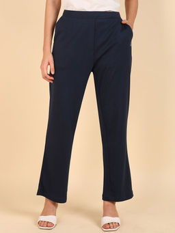 Zelena - Women Maternity 100% Modal Flare Pants with Adjustable Band & Pockets