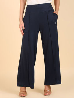 Zelena - Women Maternity 100% Modal Palazzo Pants with Adjustable Band & Pockets
