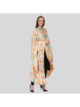 SWI STYLISH - Women's Embroidered Phulkari Chiffon Dupatta