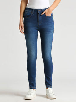 Pepe Jeans - Blue Dion Skinny Fit High Waist Jeans