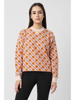 Van Heusen - Women Multi Check Round Neck Sweatshirt