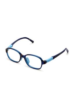 Intellilens - Unisex Squarish Oval UV Protected Kids Computer Glasses Blue (46-15-130)