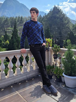 Rare Rabbit - Navy Blue Solid Slim Jeans