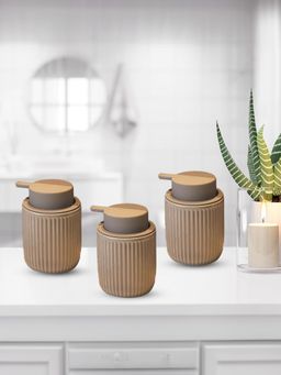 The Better Home - Pack of 3 Soap Dispenser Bottle Black