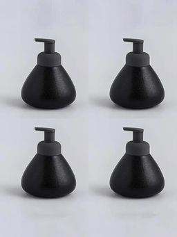The Better Home - Pack of 4 Soap Dispenser Bottle Black