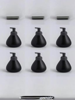 The Better Home - Pack of 6 Soap Dispenser Bottle Black