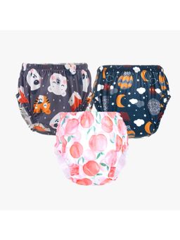 Chinmay Kids - Npanty01 Baby Panty Boys and Girls Reusable Waterproof Printed Panty (Pack of 3)