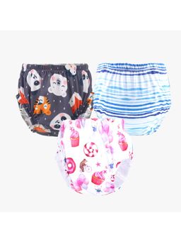 Chinmay Kids - Npanty06 Baby Panty Boys and Girls Reusable Waterproof Printed Panty (Pack of 3)