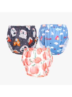 Chinmay Kids - Npanty09 Baby Panty Boys and Girls Reusable Waterproof Printed Panty (Pack of 3)