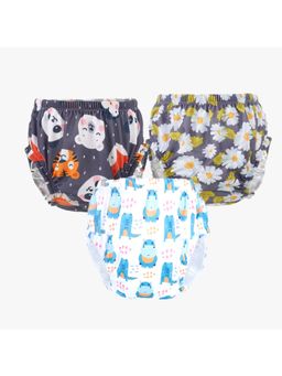 Chinmay Kids - Npanty10 Baby Panty Boys and Girls Reusable Waterproof Printed Panty (Pack of 3)