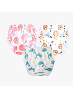 Chinmay Kids - Npanty24 Baby Panty Boys and Girls Reusable Waterproof Printed Panty (Pack of 3)