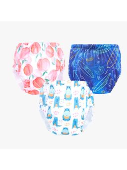 Chinmay Kids - Npanty30 Baby Panty Boys and Girls Reusable Waterproof Printed Panty (Pack of 3)