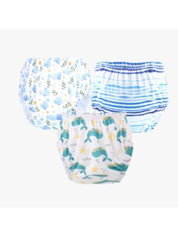 Chinmay Kids - Npanty33 Baby Panty Boys and Girls Reusable Waterproof Printed Panty (Pack of 3)