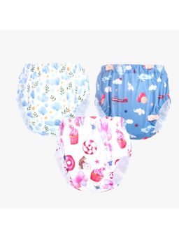 Chinmay Kids - Npanty36 Baby Panty Boys and Girls Reusable Waterproof Printed Panty (Pack of 3)