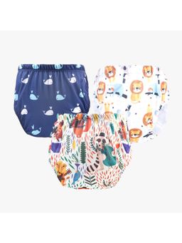 Chinmay Kids - Npanty40 Baby Panty Boys and Girls Reusable Waterproof Printed Panty (Pack of 3)