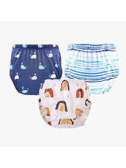 Chinmay Kids - Npanty41 Baby Panty Boys and Girls Reusable Waterproof Printed Panty (Pack of 3)