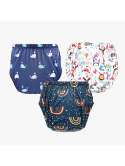 Chinmay Kids - Npanty43 Baby Panty Boys and Girls Reusable Waterproof Printed Panty (Pack of 3)