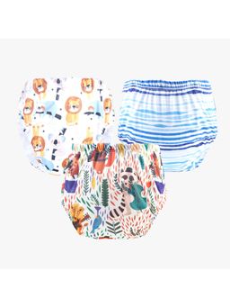 Chinmay Kids - Npanty48 Baby Panty Boys and Girls Reusable Waterproof Printed Panty (Pack of 3)