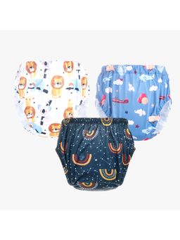 Chinmay Kids - Npanty51 Baby Panty Boys and Girls Reusable Waterproof Printed Panty (Pack of 3)