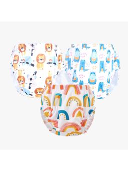 Chinmay Kids - Npanty54 Baby Panty Boys and Girls Reusable Waterproof Printed Panty (Pack of 3)