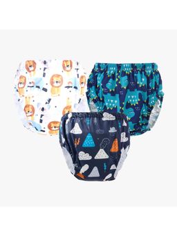 Chinmay Kids - Npanty55 Baby Panty Boys and Girls Reusable Waterproof Printed Panty (Pack of 3)