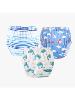 Chinmay Kids - Npanty58 Baby Panty Boys and Girls Reusable Waterproof Printed Panty (Pack of 3)