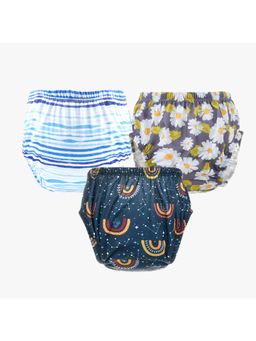 Chinmay Kids - Npanty59 Baby Panty Boys and Girls Reusable Waterproof Printed Panty (Pack of 3)