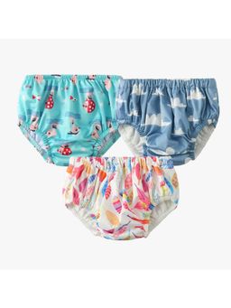 Chinmay Kids - Npanty67 Baby Panty Boys and Girls Reusable Waterproof Printed Panty (Pack of 3)